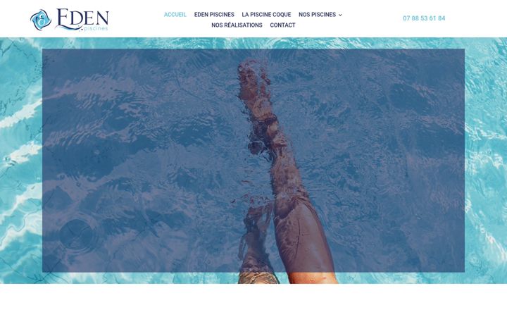 Snímek obrazovky eden-piscines.fr