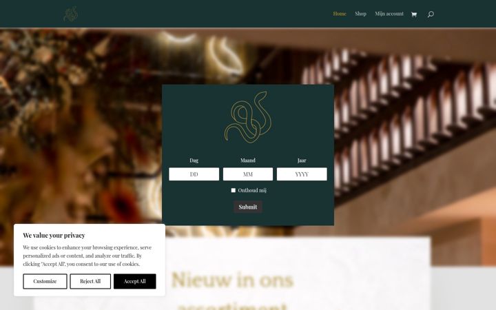 Screenshot di eden-shop.nl