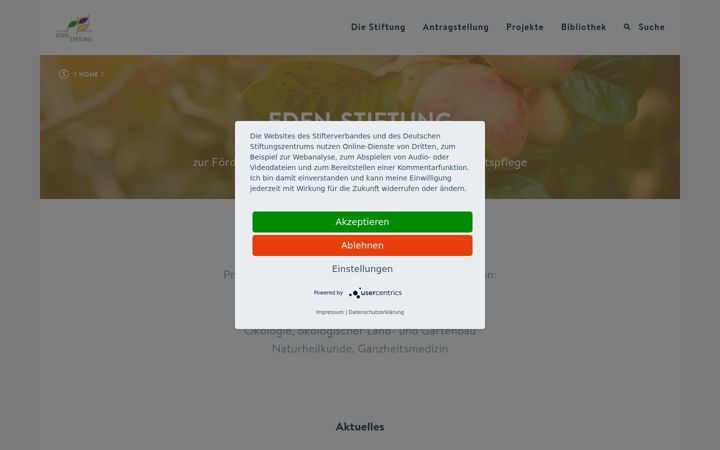 Screenshot of eden-stiftung.de