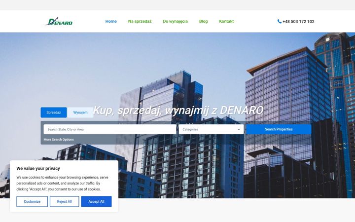 Captura de pantalla de edenaro.pl