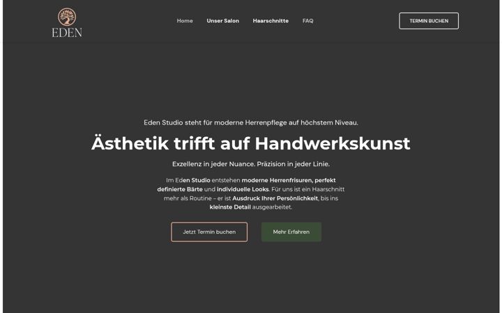 Screenshot of edenbarber.de