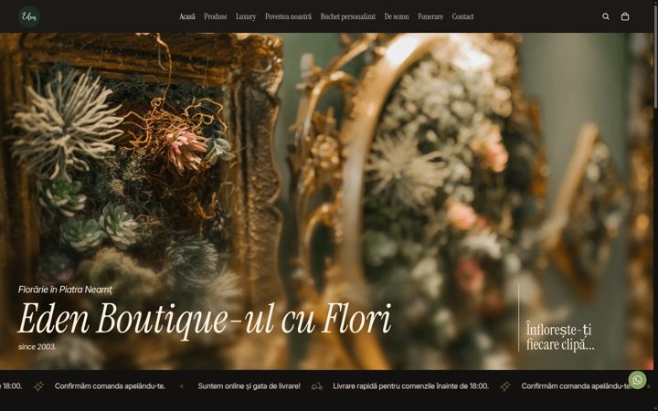 Screenshot von edenboutique-ulcuflori.ro