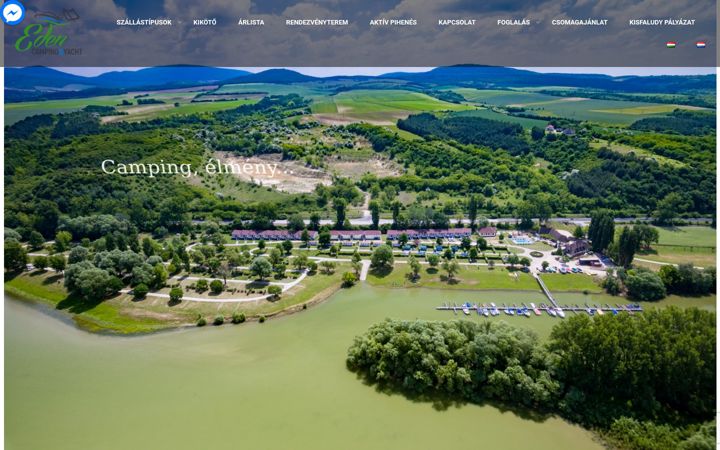 Screenshot of edencamping.com