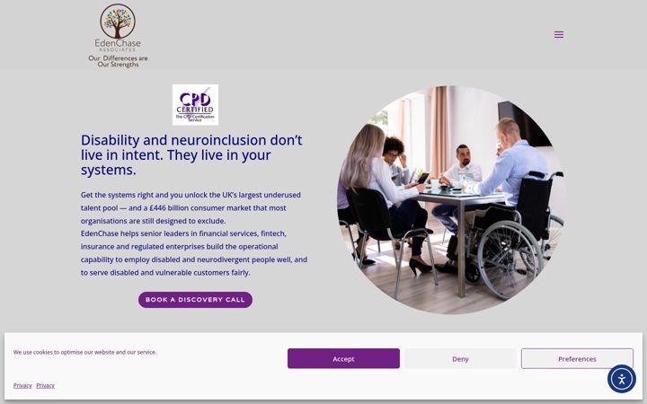 Screenshot of edenchase.com