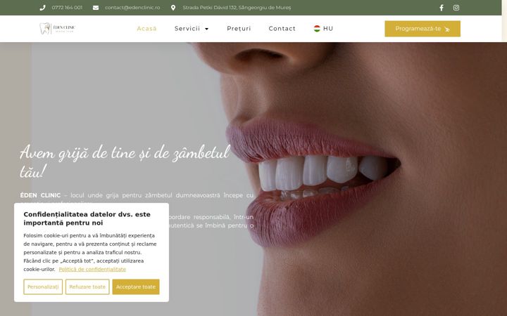 Screenshot von edenclinic.ro