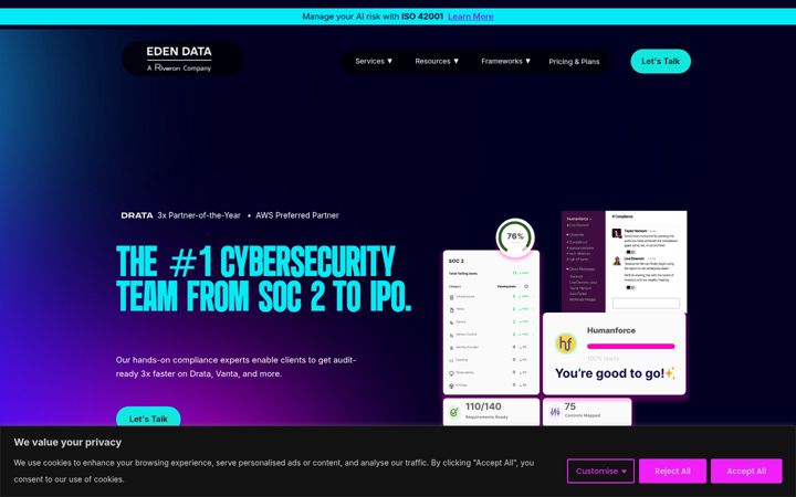 Screenshot of edendata.com