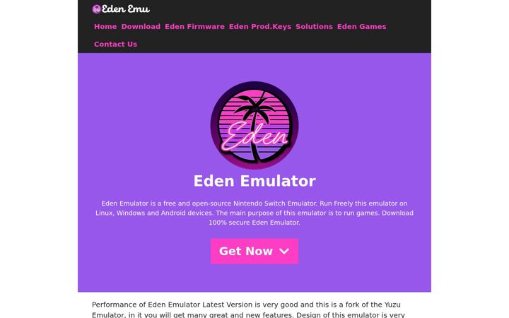 Screenshot of edenemu.com