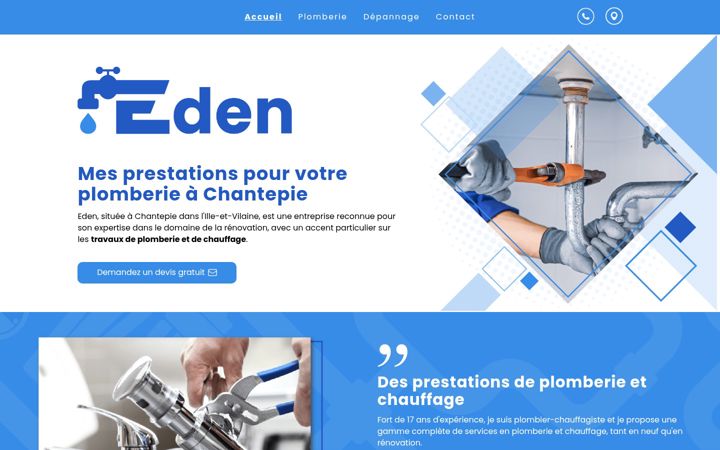 Screenshot of edenentreprises.fr