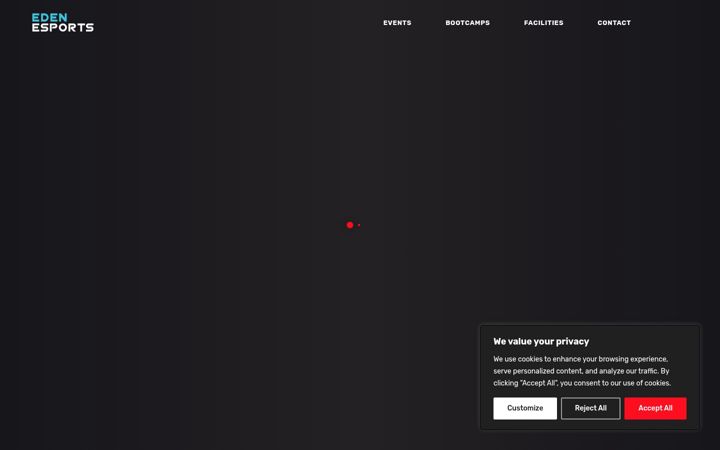 Screenshot of edenesports.com