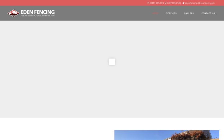 Screenshot of edenfencing.com