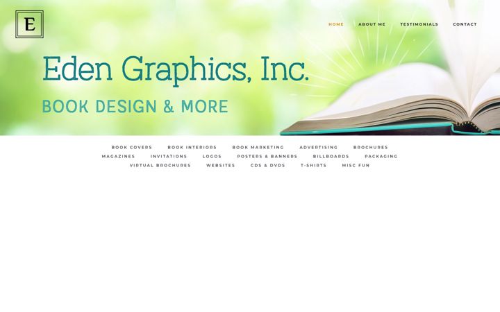 Screenshot of edengraphics.net
