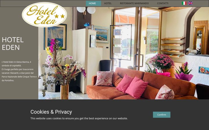 Screenshot of edenhoteldeiva.it