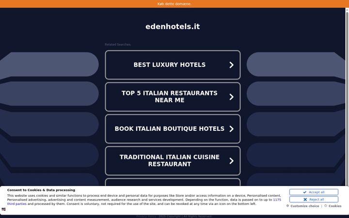Screenshot of edenhotels.it