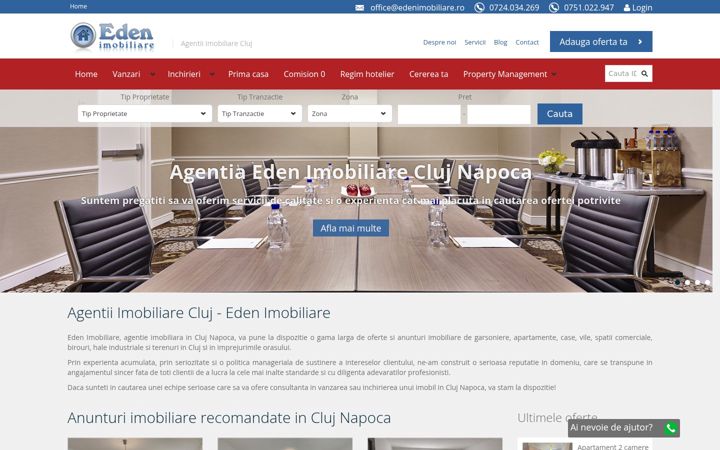Screenshot von edenimobiliare.ro