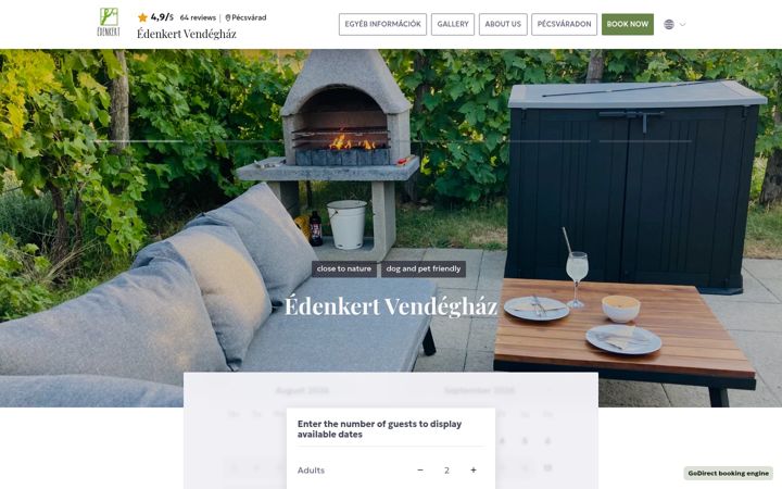 Skjermbilde av edenkertvendeghaz.hu
