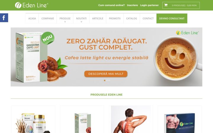 Screenshot of edenline.ro