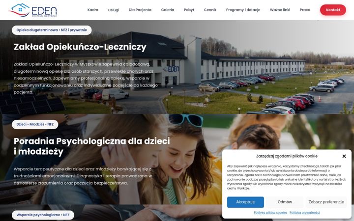 Screenshot of edenmed.pl
