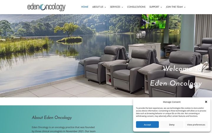 Screenshot ta' edenonc.co.za