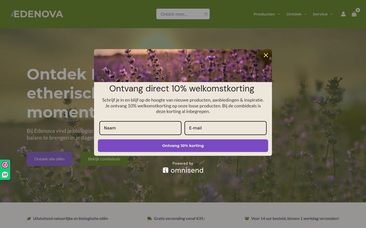 Screenshot of edenova.nl
