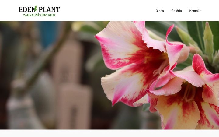 Screenshot of edenplant.eu