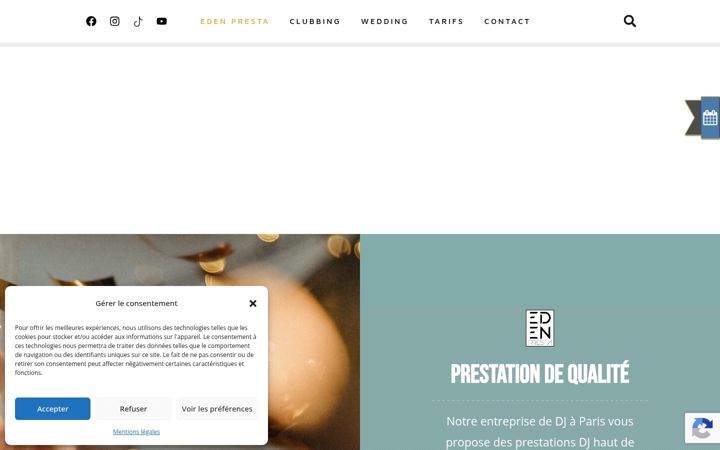 Screenshot of edenpresta.com