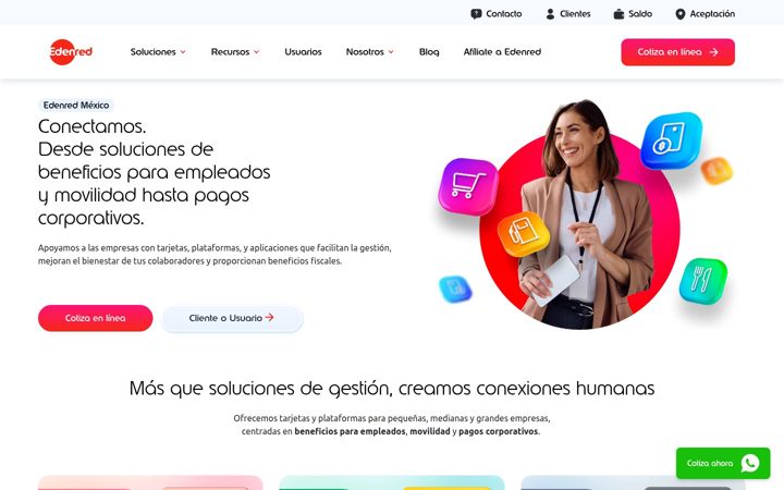 Screenshot of edenred.com.mx