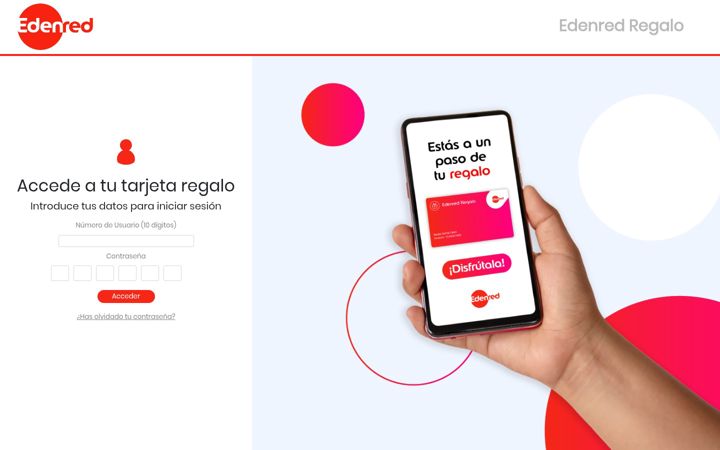 Screenshot of edenredregalo.es
