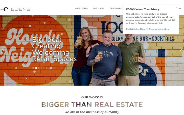 Screenshot of edens.com