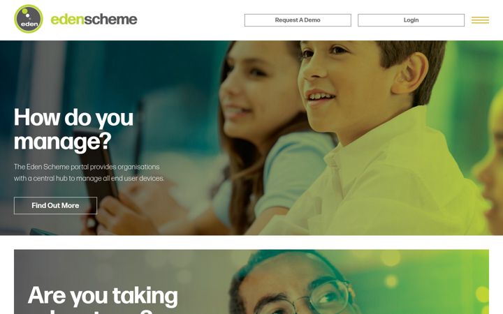 Screenshot ta' edenscheme.co.uk