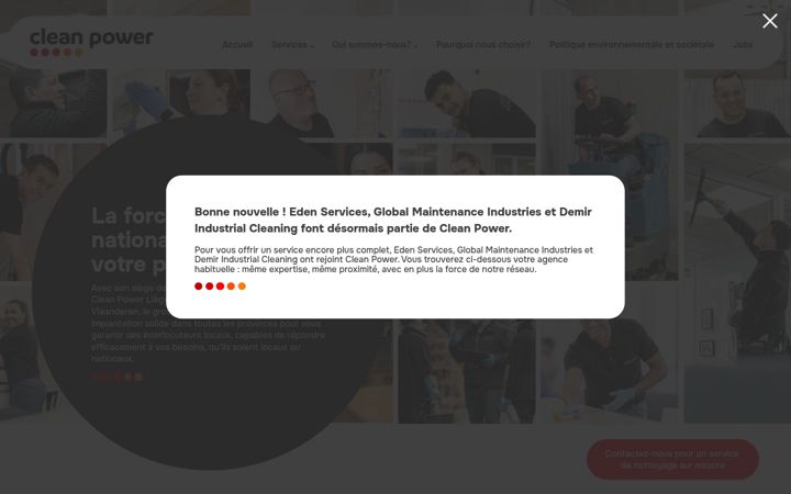 Screenshot of edenservices.be