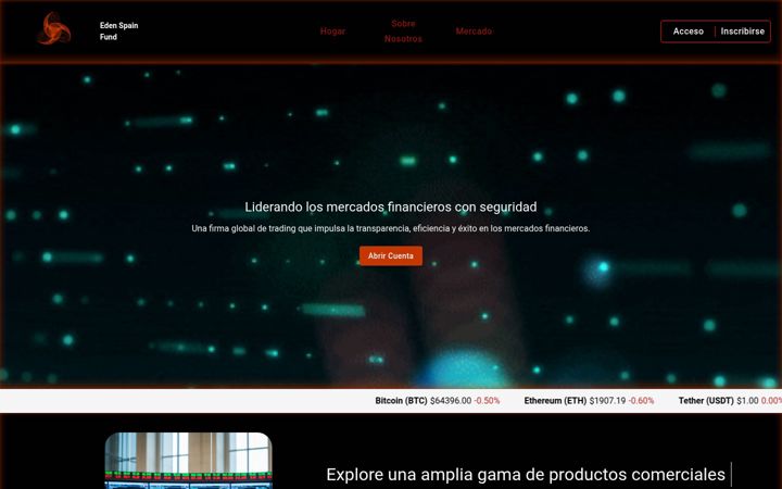 Screenshot of edenspainfnd.com