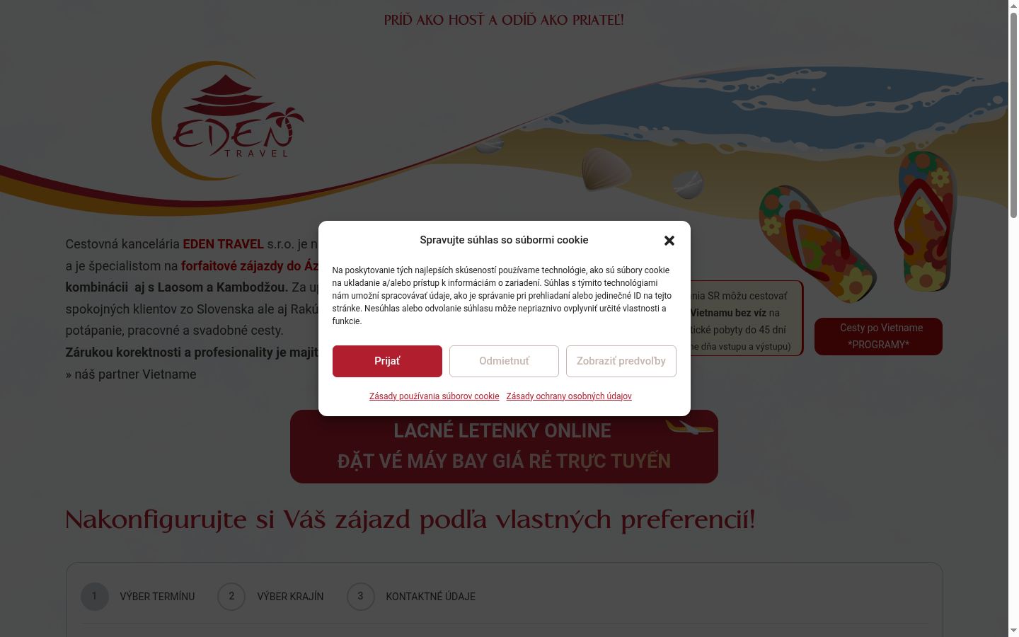 Screenshot des Einwilligungsbanners vor jeglicher Interaktion
