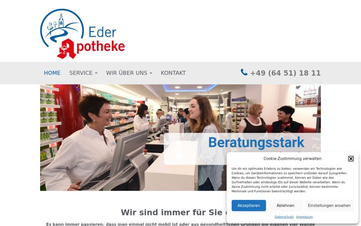 Képernyőkép: eder-apotheke.de