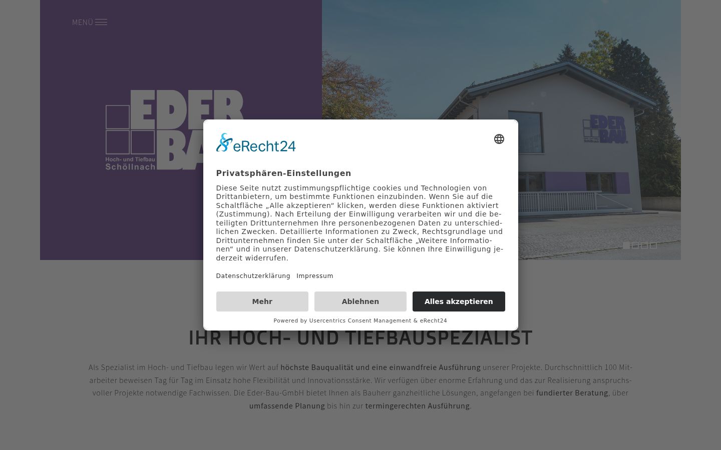 Zrzut ekranu banera zgody wyświetlanego przed jakąkolwiek interakcją