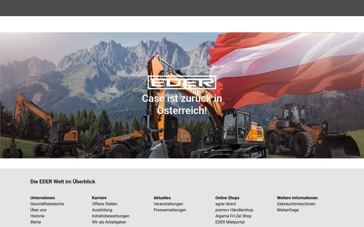 Screenshot of eder-case-austria.at