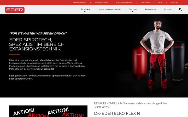 Screenshot of eder-spirotech.at