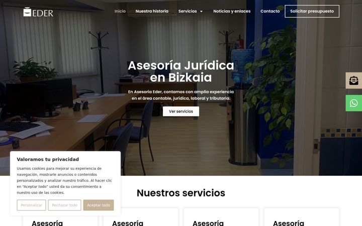 Screenshot of ederasesoria.es