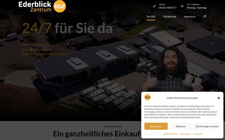 Screenshot of ederblickzentrum.de