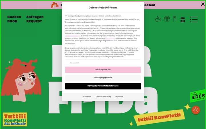 Screenshot of ederfrida.com