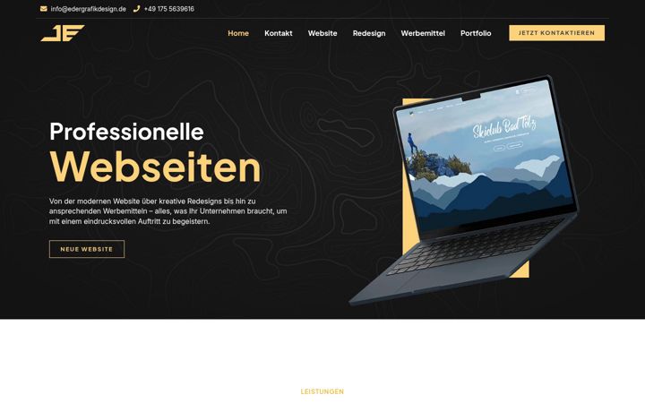 Screenshot of edergrafikdesign.de