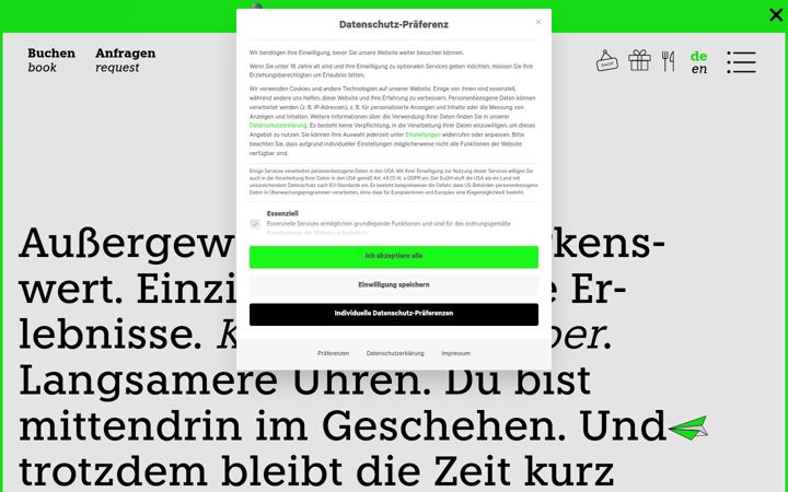Screenshot of ederhotels.com
