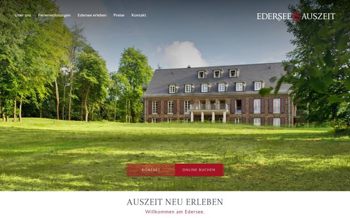Screenshot of edersee-auszeit.de