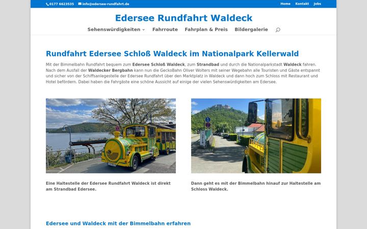 Екранна снимка на edersee-rundfahrt.de