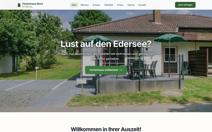 Screenshot of edersee-sauerland.de