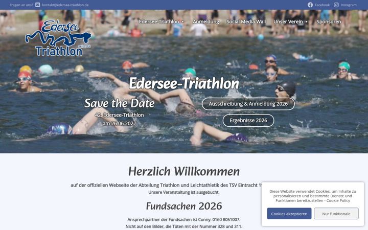 Екранна снимка на edersee-triathlon.de