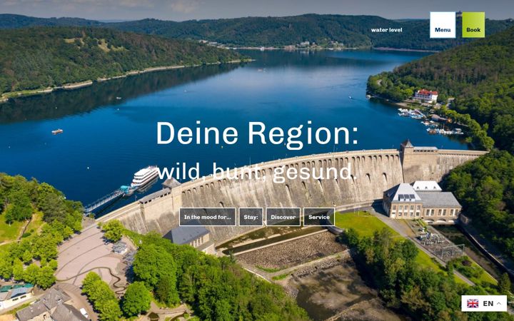 Екранна снимка на edersee.de