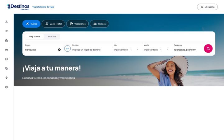 Capture d'écran de edestinos.com.co
