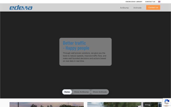 Screenshot of edeva.se