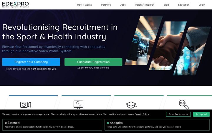 Screenshot of edexpro.com