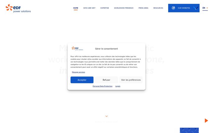 Screenshot of edf-powersolutions.com